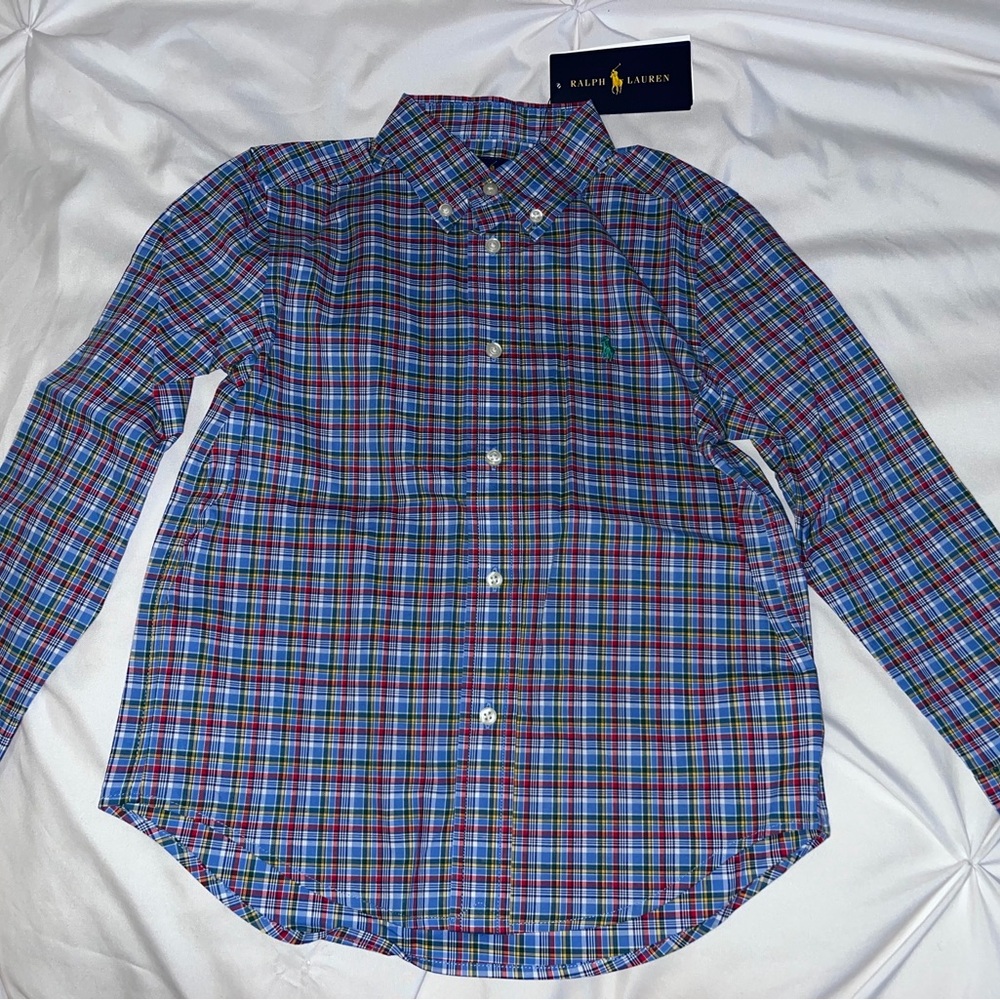 Ralph Lauren Boys Multicolor Plaid Shirt